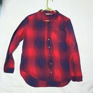 Red and Navy flannel